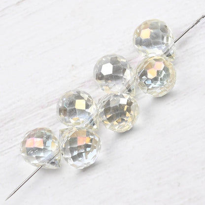 10*8mm Czech Crystal Waterdrop Beads Shiny Faceted Glass Strawberry Beads for Jewelry Making Needlework DIY Handmade Accessories