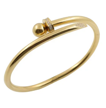 Stainless Steel Feather Shape Bangle Bracelets Jewelry