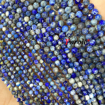 Natural Red Garnet Stone Beads 2 3 4mm Faceted Loose Round Gemstone For Jewelry Making DIY Bracelet Earrings Accessories 15''