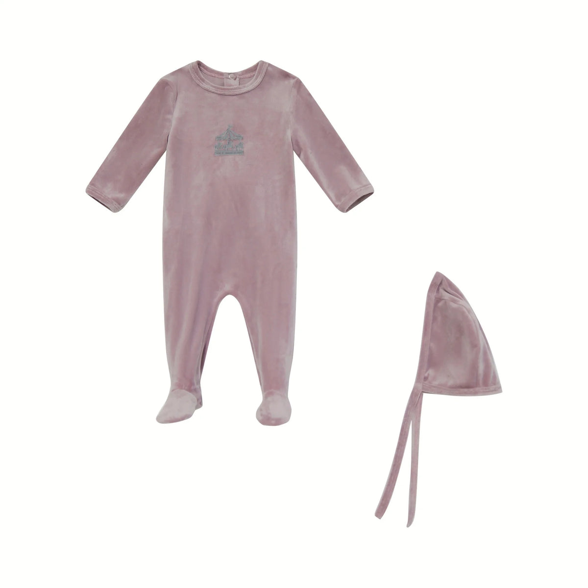 2026 Mali's AW Baby Boutique Velvet Newborn Footies Hats High Quality Blankets Toddler Girls Boys Print Clothing 3m-18m