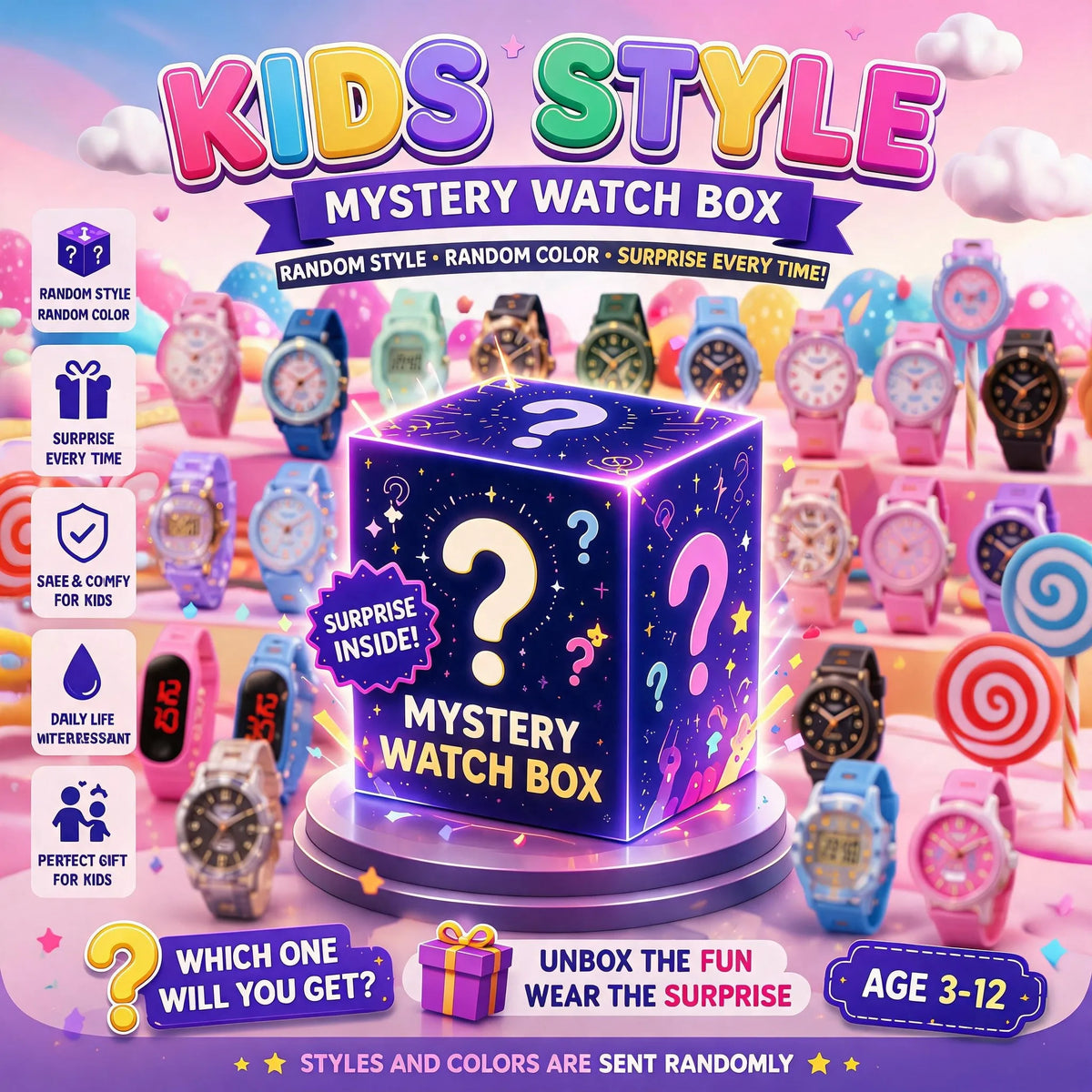 Blind Box Mystery Surprise Men Fashion Business Watch Set Quartz Wristwatch Jewelry Set Watch Reloj Hombre Without Box Gift