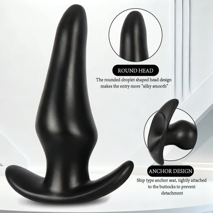 Wearable Anti Drop Soft Anal Plug Prostate Massage Liquid Huge Butt Plug Anal Training Comfortable Wear Anal Butt Plug For Women