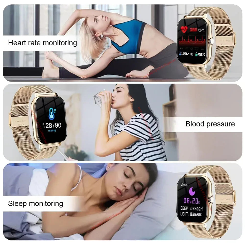 Latest Upgraded Fashion Design Smart Watch 1.83-inch Full-Screen Sports Smartwatch for Men and Women, Wireless Calling New Ht30