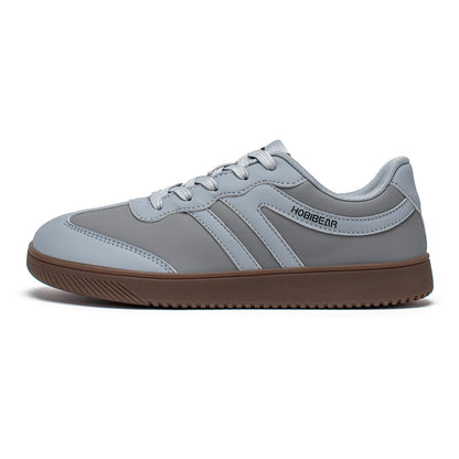 HOBIBEAR Unisex Wide Toe Shoes Artificial Leather Sneakers Casual Lace Up Retro Fashion Shoes for Women Men