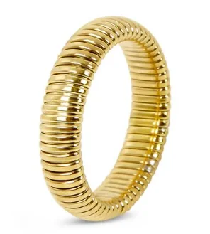 Crystal High End Non Tarnish Fashion Geometric Open Gold Plated Stainless Steel Rings for Women Wedding Ring Jewelry