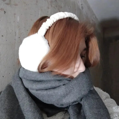 1/4/5pcs Soft Plush Ear Warmer Winter Warm for Women Men Fashion Solid Color Earflap Outdoor Cold Protection EarMuffs Ear Cover