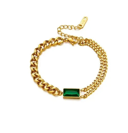 Stainless Steel Round Pendant Chain Bracelet jewelry