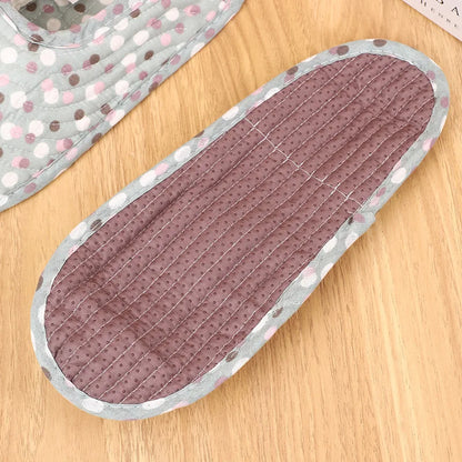 Women's indoor slippers, spring and autumn soft cotton slippers, women's retro floral home bedroom slippers
