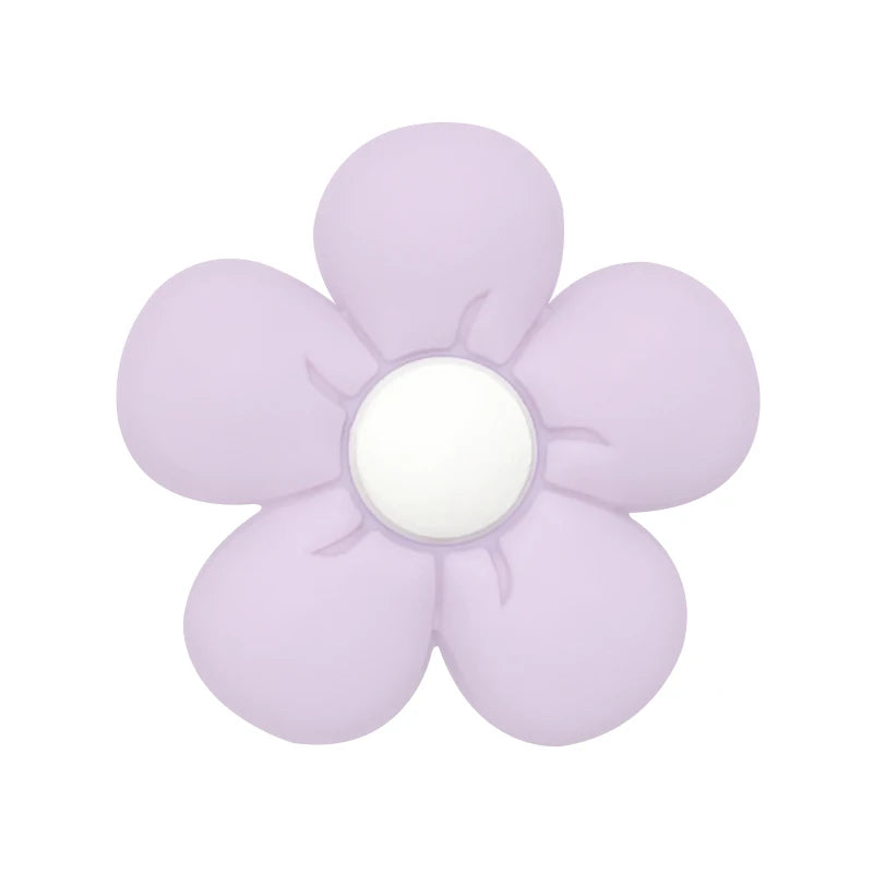 10pcs Silicone Flower Bead BPA Free Teething Infant Chewable Dummy Necklace Pacifier Toy Accessories