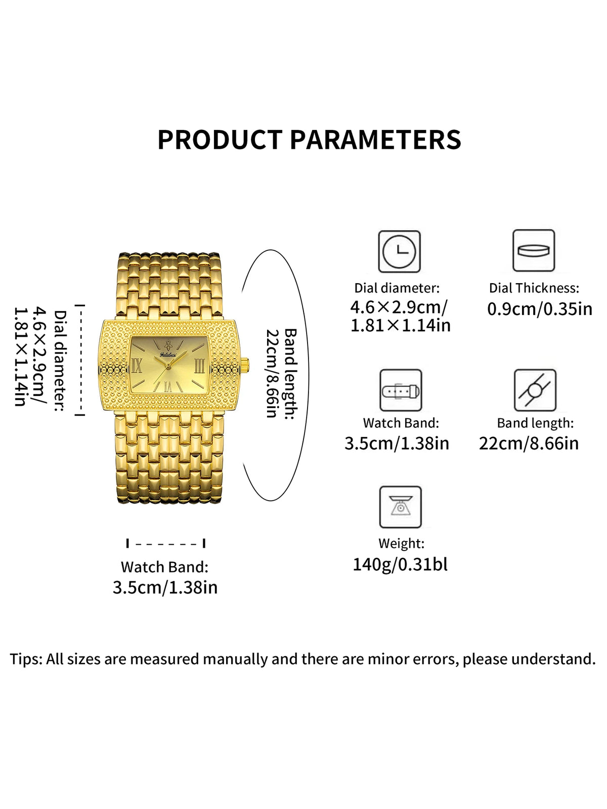 YaLaLuSi Fashionable Ladies’ Watch Brand: Minimalist and Elegant Square-Faced Watches – Accessories for Casual Outfits Reloj
