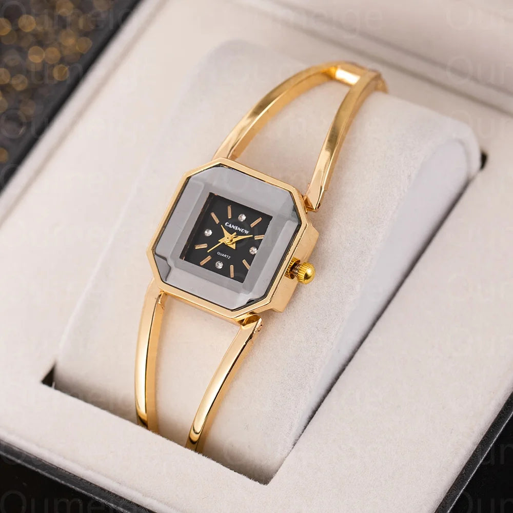 Simple Style Watch Women Top Brand Luxury Hollow Analog Quartz Wristwatches Fashion Elegant Ladies Watch Clock Gift Reloj Mujer