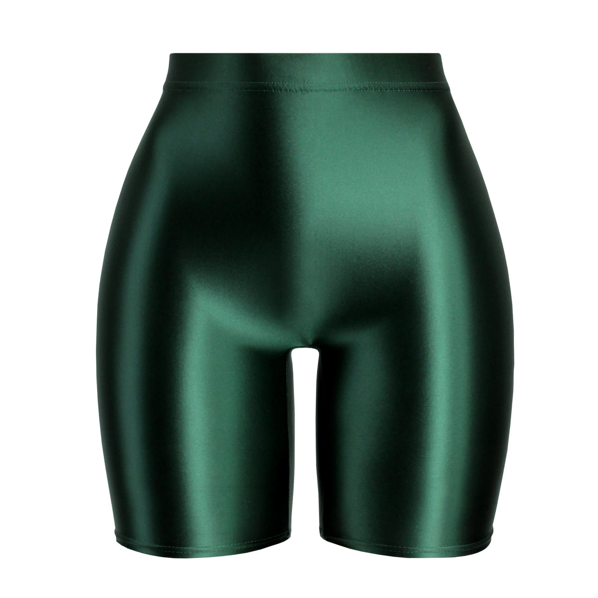 Women Cropped Pants Oily Shiny Luster Tights Form-fitting Opaque Sexy High Waist Capris Smooth Super Smoothy Skinny Leggings