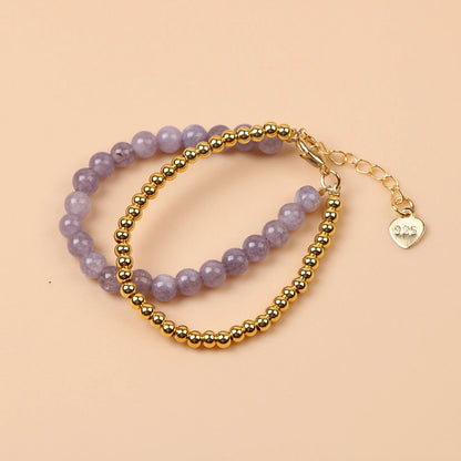 Kawaii Trendy Natural Stone Bead Bracelet Baby Girls Lobster Clasp Accessories Girls Yoga Christmas Wedding Gift Jewelry Charm