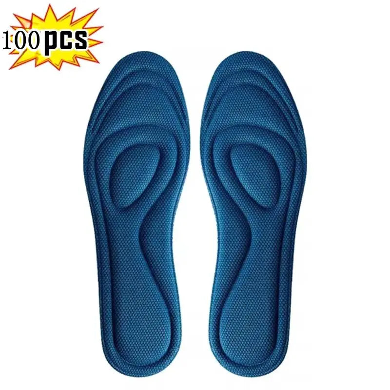 4Pcs Memory Foam Orthopedic Insoles for Shoes Antibacterial Deodorization Sweat Absorption Insert Sport Shoes Running Pads