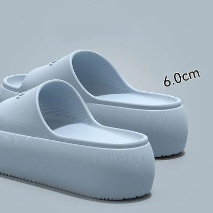 Fashion Summer Eva Slippers Summer Women Thick Soles Non-slip Home Indoor Outdoor Couple Slippers Bath Flip Flops