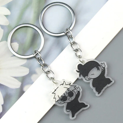 Anime Keychain Geto Suguru Satoru Gojo JJK Phone Charm Accessories Pendant Keyring Bag Jewelry Gift