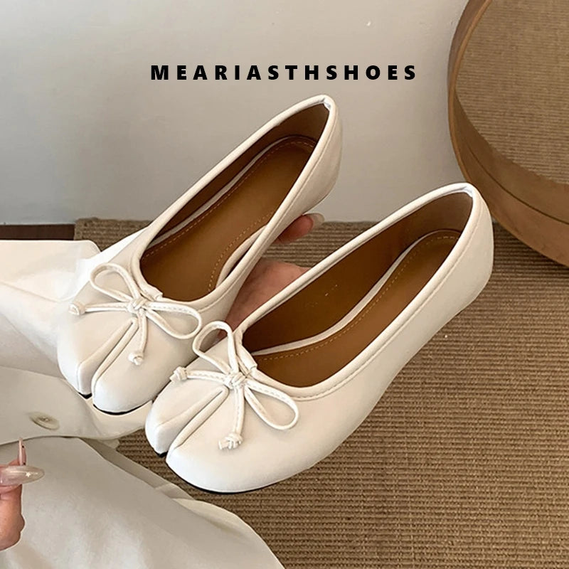 Women's Split-Toe Flats in Style Options