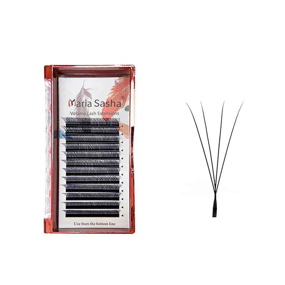 MARIA Narrow 3D W/4D W/5D W Shape Automatic Flowering Eyelash Extensions Premade Fans Narrow Natural Soft Lashes Full Dense
