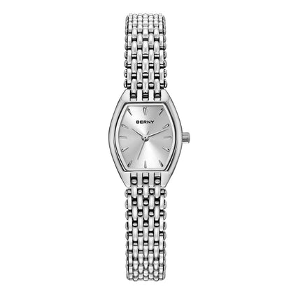 BERNY Watches for Women Slim Elegant Ladies Quartz Watch Casual Stainless Steel Fashion Lightweight Dress Wristwatch