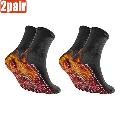 1/3/5/10pairs Warming Self-Heating Magnetic Massage Socks for Women - Comfortable and Relaxing Winter Wear