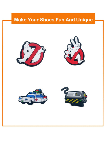 13Pcs Ghost Series Shoe Charms For Shoe Key Chain Sandals Beach Bags, PVC DIY Shoe Decorations Charms For Premium Quality