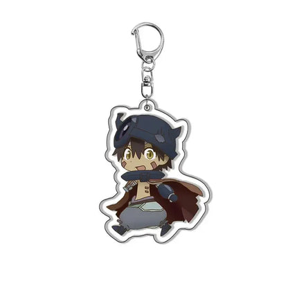 Anime Keychain Made in Abyss Nanachi Reg Riko Keychain Cosplay The Golden City of the Scorching Sun Accessories Pendant Jewelry