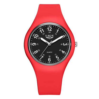 2026 LIGE Simple Mens Watches For Women Fashion Casual Quartz Wristwatches Waterproof Luminous Silicone Watch Ladies Gifts Reloj