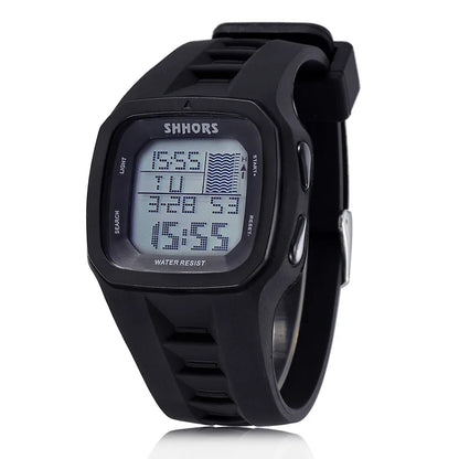 Shhors Fashion Watch Women Led Digital Watches Multifunction Electronic Wristwatches Women Sports Silicone Watches Reloj Mujer