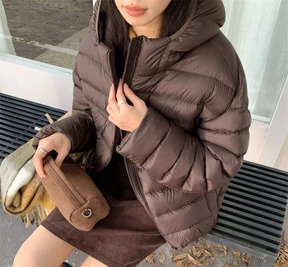 Women's Hooded Quilted Puffer Jacket