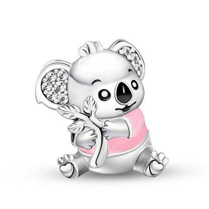 925 Sterling Silver Kapibala Owl Panda Elephant Butterfly Charms Beads Fit Original Bracelet Bangle High Quality DIY Jewelry