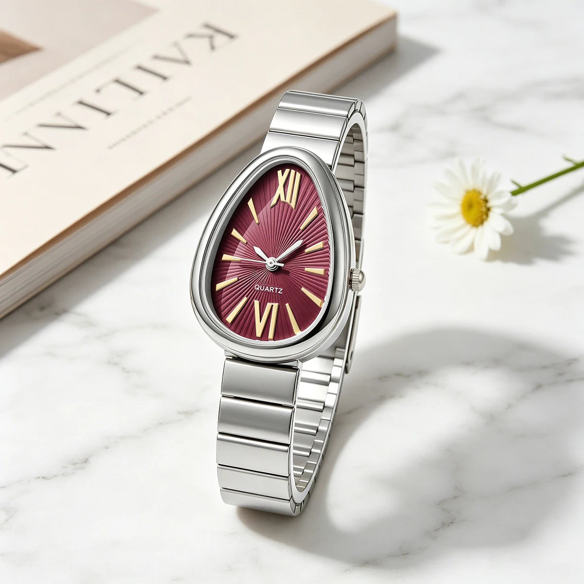 Casual Fashion Alloy Women Quartz Watches Anniversary Gift Business Wristwatches