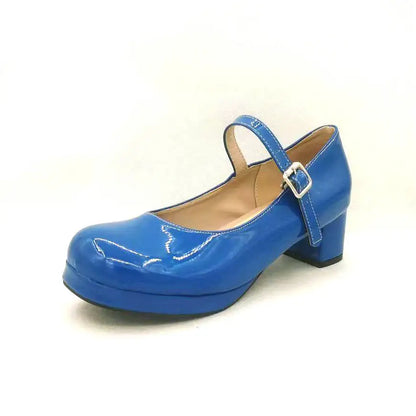 Women's Buckle-Strap Platform Mary Janes