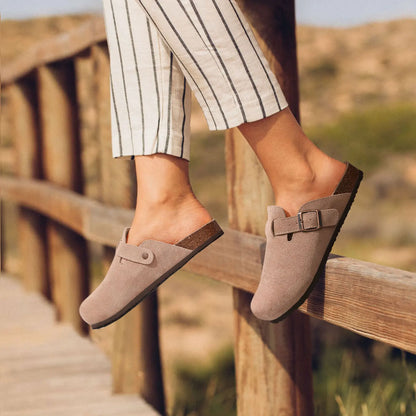 Buckle-Detail Clogs & Slides in Style Options