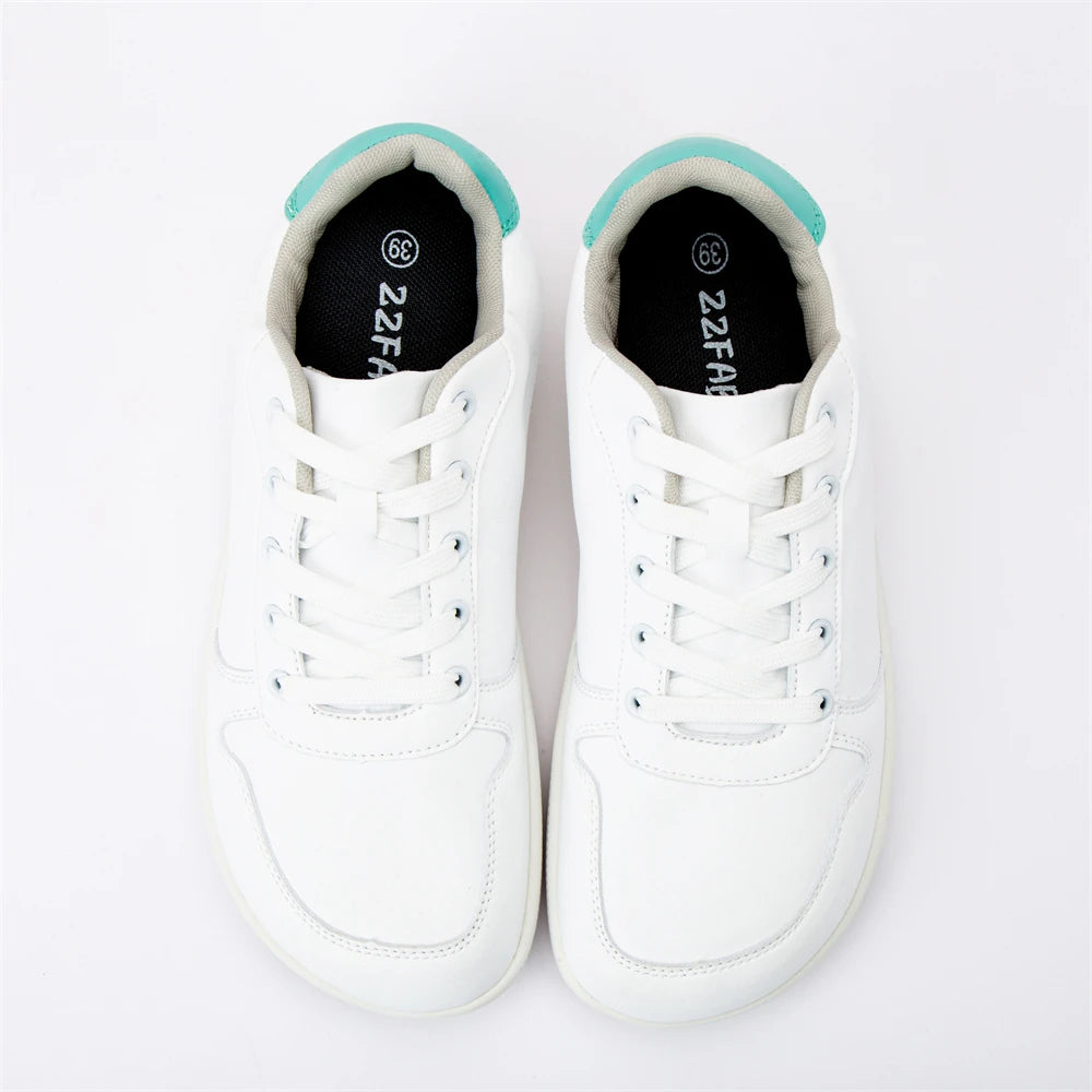 ZZFABER  Barefoot Shoes Soft Leather Sneakers Minimalist Casual Shoes for Women Men Unisex Sneakers