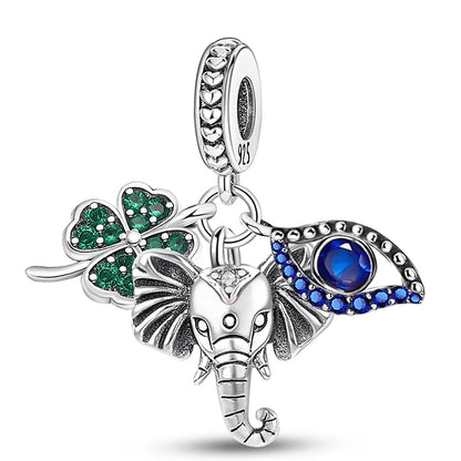 925 Sterling Silver Kapibala Owl Panda Elephant Butterfly Charms Beads Fit Original Bracelet Bangle High Quality DIY Jewelry
