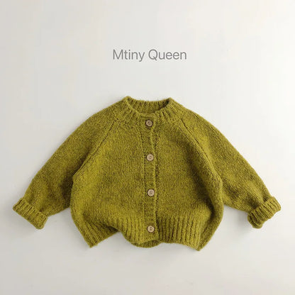 Autumn Winter Cardigan Coat Kids Boys Girls Sweaters Solid Sweaters 1-7Years Children Knit Sweater High Quality