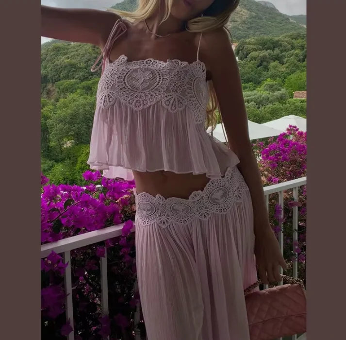Women's Lace-Detail Outfit Options