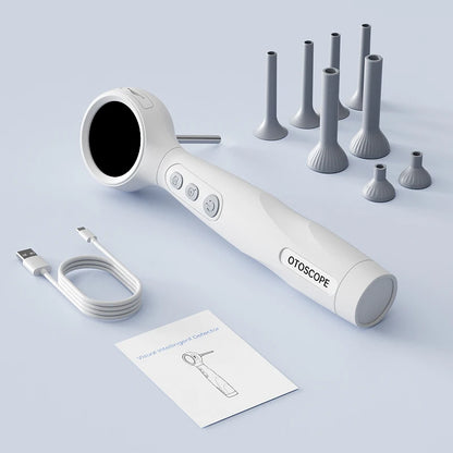 Digital Otoscope Camera 1.38'' Screen HD1080P Visual Ear Cleaner with 6LEDs Portable Video Ear Endoscope Ear Wax Removal Tool