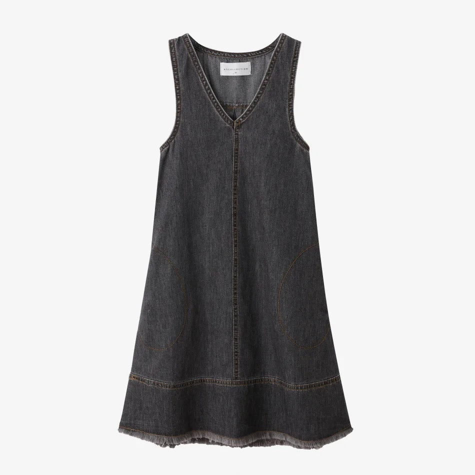 Clearance sale AS SS26 black denim collection 100% cotton high quality denim fabric kids family matching brother sister clothing