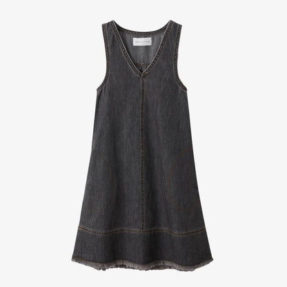 Clearance sale AS SS26 black denim collection 100% cotton high quality denim fabric kids family matching brother sister clothing