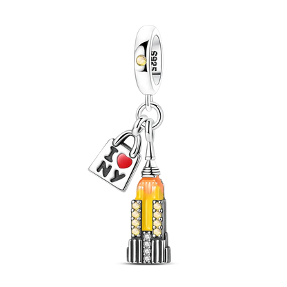 925 Sterling Silver Famous Buildings Charms Bead Milan Cathedral Colosseum Eiffel Tower Dangle Fit Original Bracelet DIY Jewelry