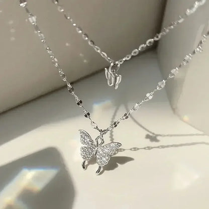 Fashion Simple Personalized Alloy Necklace Lats Shiny Collar Suitable for Women's Daily Accessories Holiday Gifts-S084