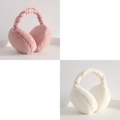 1/2/4pcs Solid Soft Plush Ear Keep Warmer Winter Earmuffs For Women Men Fashion Outdoor Earflap Protection Ear-Muffs Ear Cover
