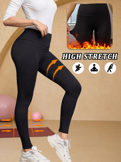 Women's High-Waisted Fleece-Lined Leggings