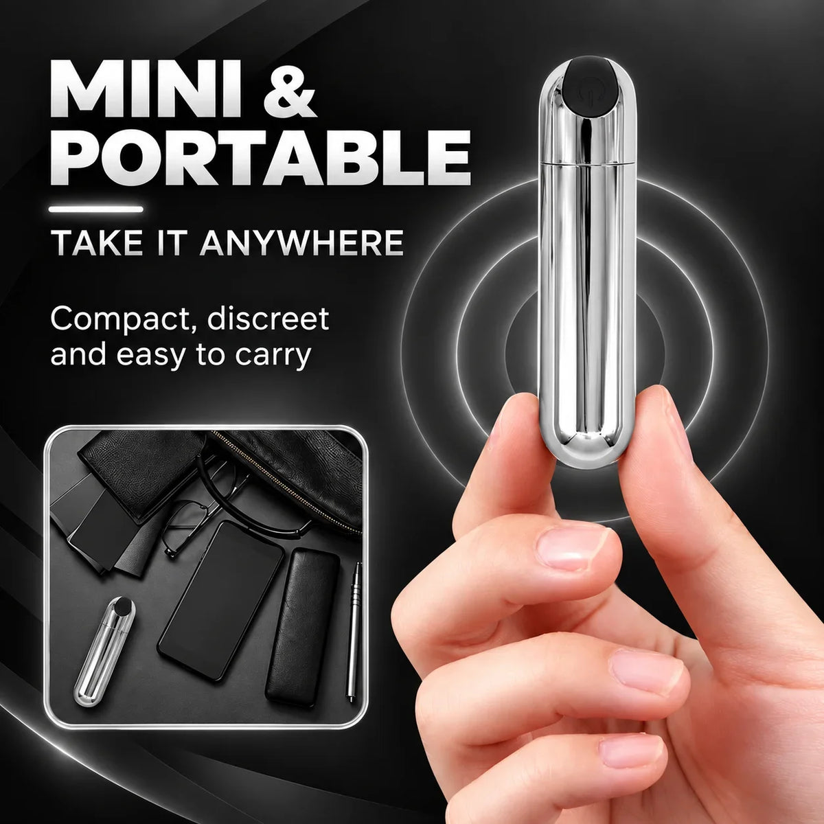 Mini Metal Bullet Vibrator Powerful Stimulate G Spot Vaginal of Female Masturbator Portable Massage Clitoral Adult Toys for 18+