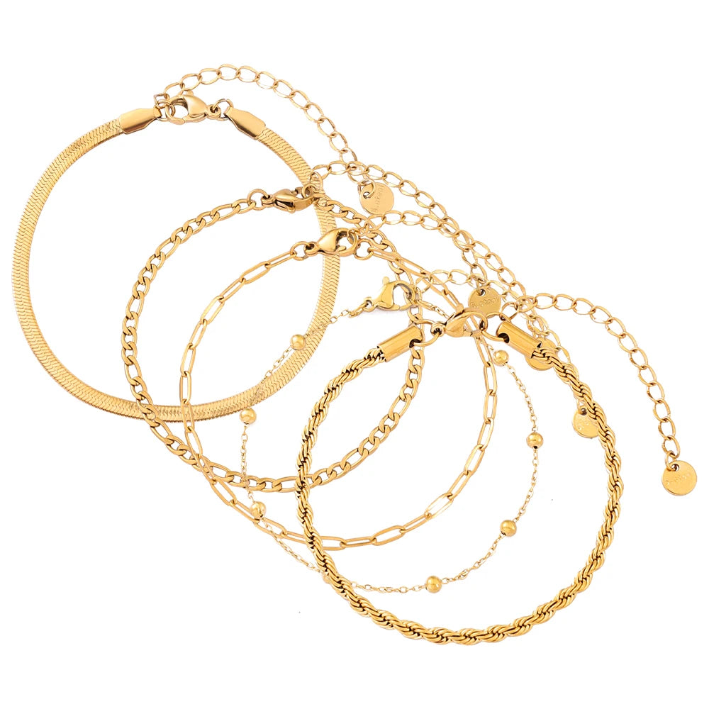 Stainless Steel Bohemian Style Personalized Anklet