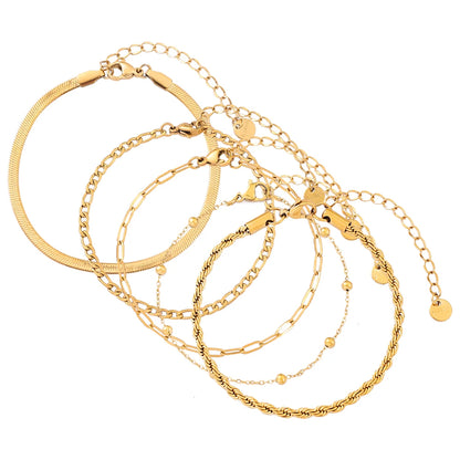 Stainless Steel Bohemian Style Personalized Anklet
