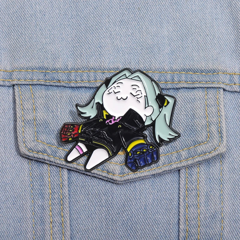 Cyberpunk Game Enamel Pins Gift Custom Cyber Punk Collect Lapel Badge Backpack Hat Collar Brooches Children Party Cute Gifts