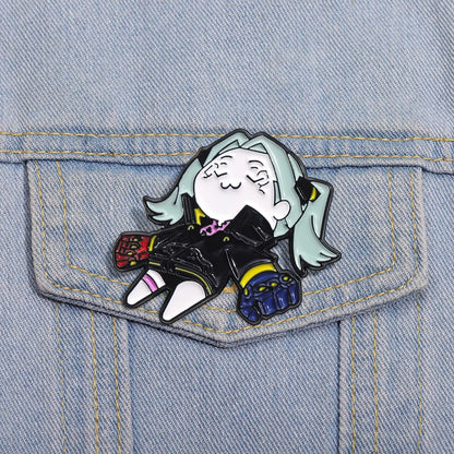 Cyberpunk Game Enamel Pins Gift Custom Cyber Punk Collect Lapel Badge Backpack Hat Collar Brooches Children Party Cute Gifts