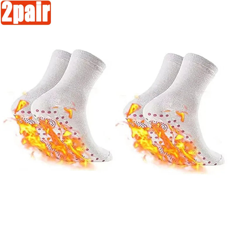 1/3/5/10pairs Warming Self-Heating Magnetic Massage Socks for Women - Comfortable and Relaxing Winter Wear